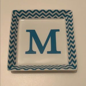 NIB Never Used Decorative Initial Tray (“M”)